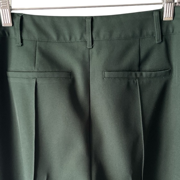 NWOT Greylin Straight Leg High Waist Dark Forest Green Trouser Pants Large - Picture 11 of 14